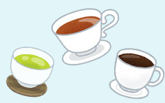 日本茶や紅茶、コーヒー