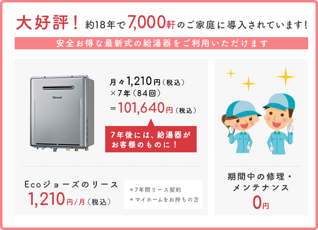 大好評!約12年で3,300軒のご家庭に導入されています。